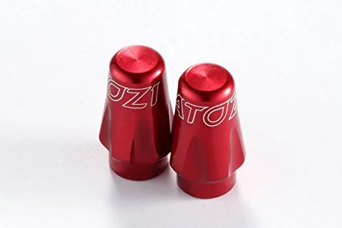 New ATOZI Presta Valve Caps for Bicycles, 6061 Alloy, CNC Machined, Red Finish, Lightweight Design