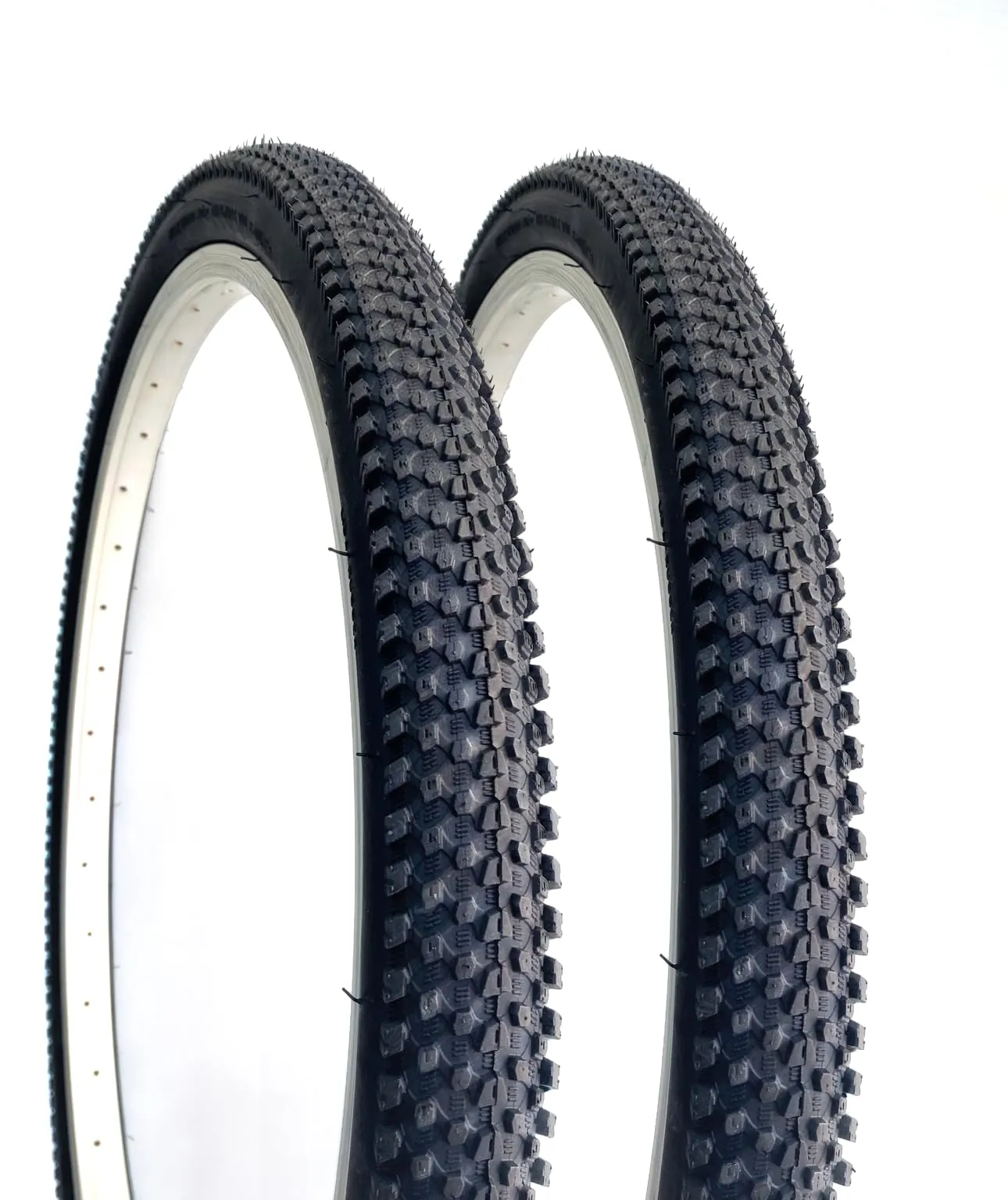 New Pair Bike Tire 26'x2.125' - Folding Black Bicycle Replacement Tires for Mountain/Road Use