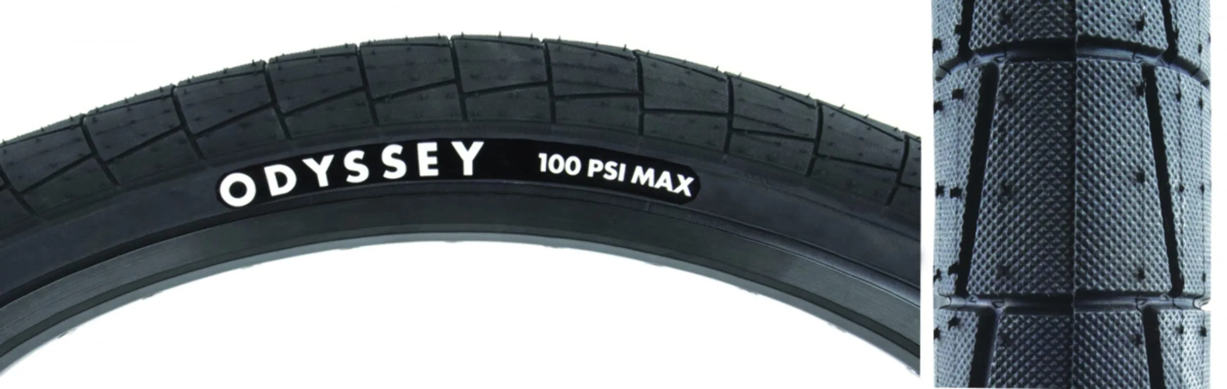Odyssey Broc Tire 20 x 2.25 Clincher Wire Black - Durable Performance for BMX Enthusiasts