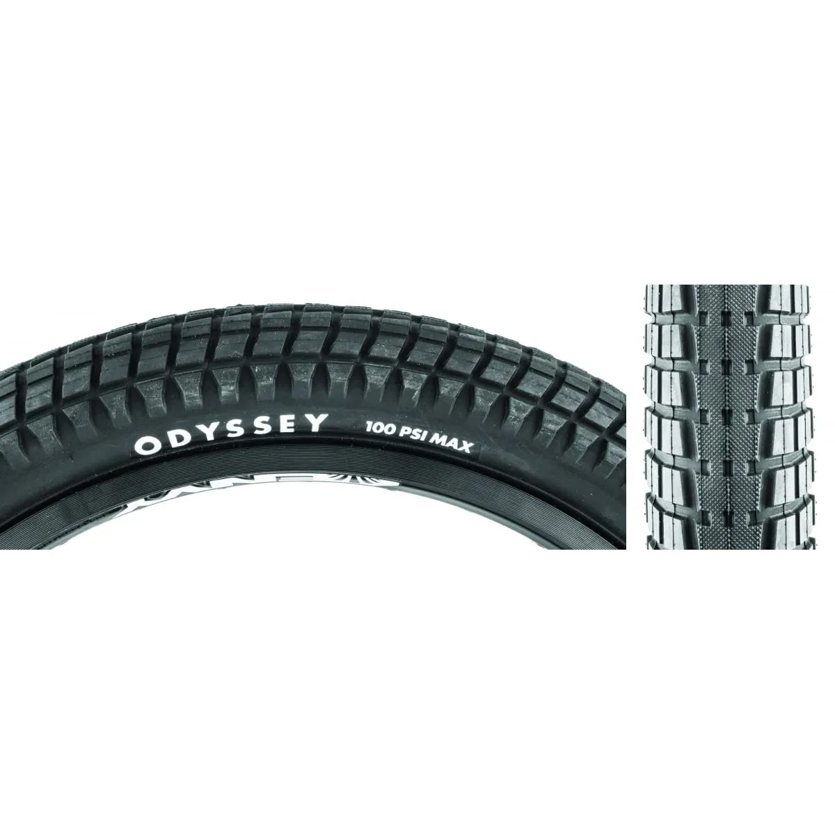 Odyssey Mike Aitken Original Tire - 20 x 2.25, Clincher, Wire, Black - Great for BMX, Park, and Street