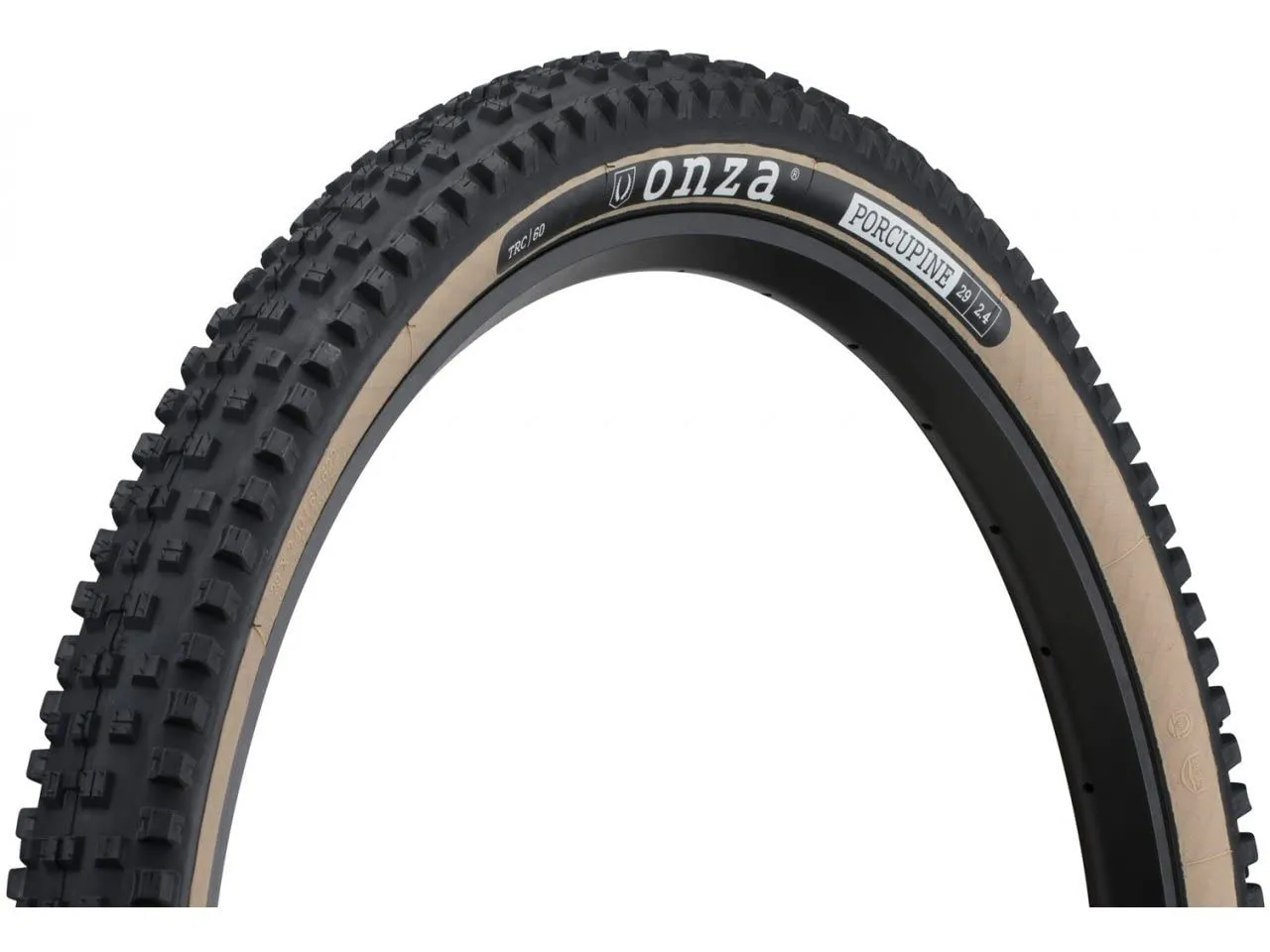 Onza Porcupine Skinwall 29x2.4 Folding Tire - Tubeless Ready, Kevlar, Dual Compound, All Mountain