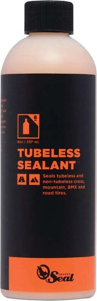 Orange Seal 8-Ounce Eco-Friendly Bicycle Tire Sealant for Road, Mountain, CX, BMX & Tri Bikes
