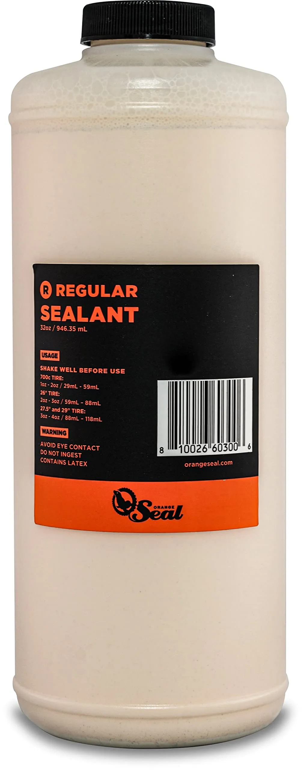 Orange Seal Tubeless Tire Sealant - Fast Sealing for MTB, Road, CX & Gravel - Up to 1/4' Puncture