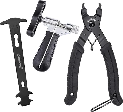 Oumers Bike Link Plier Set - Chain Breaker, Checker & Cutter Tool for Easy Bike Chain Repair