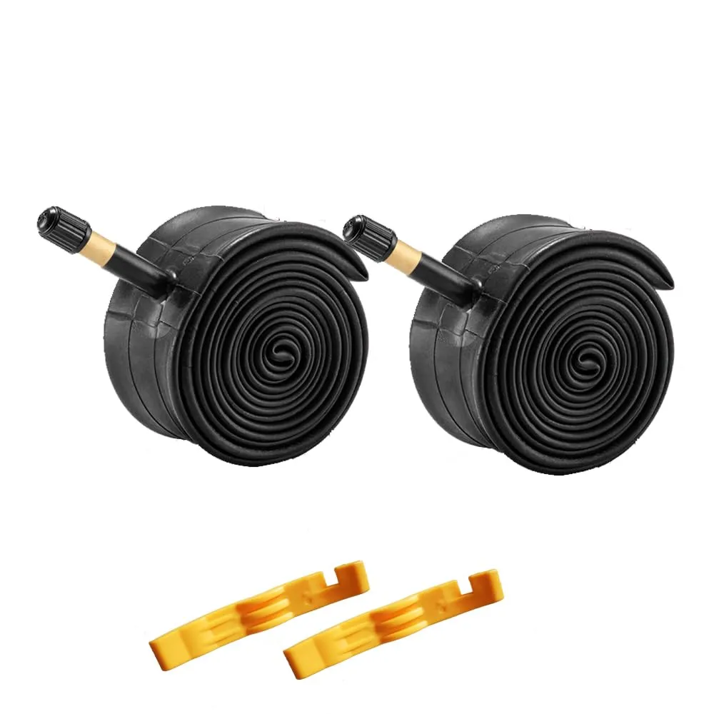 Pack of 2 Inner Tubes 26x1.9/2.125 A/V48mm Schrader Valve for Mountain Bikes