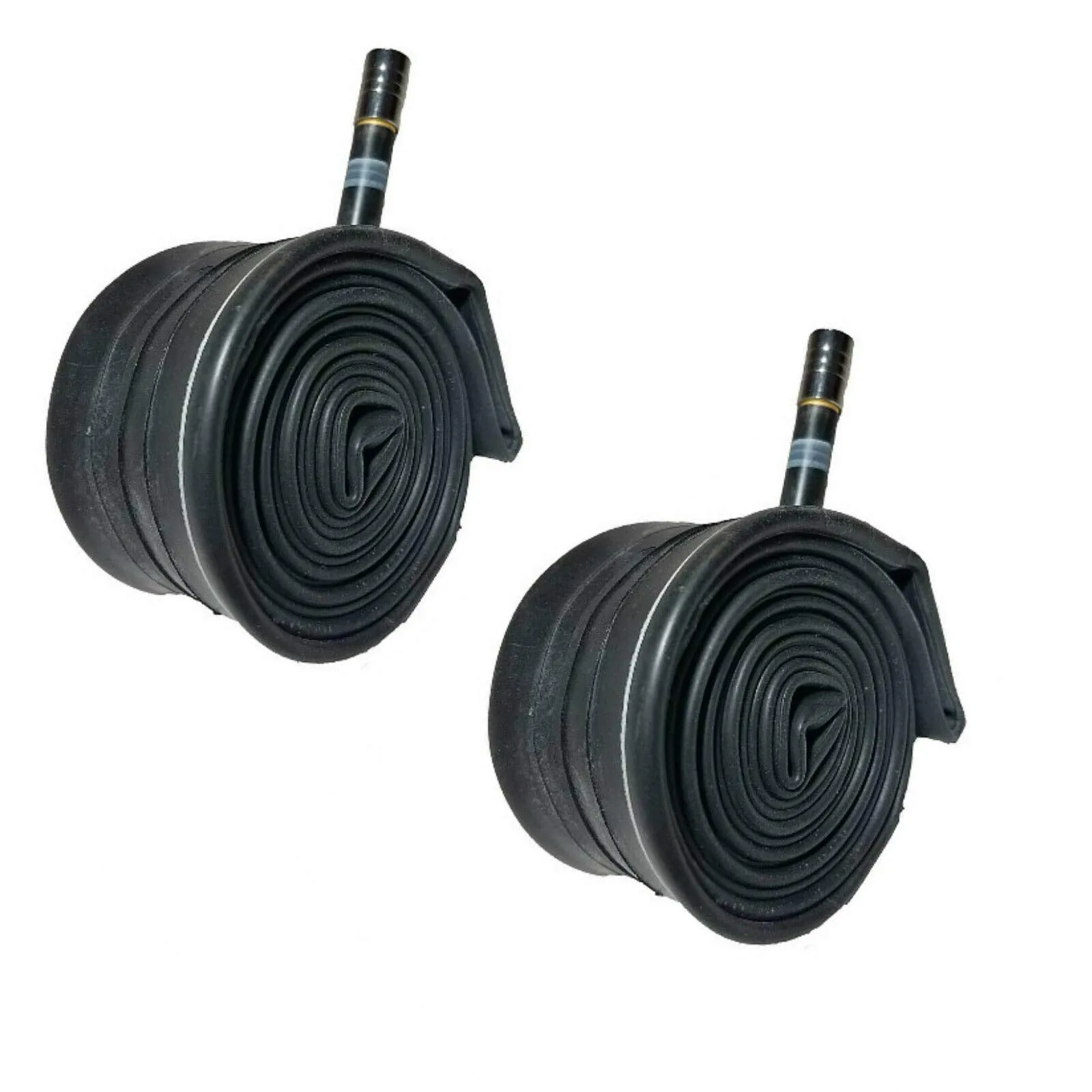 Pair of 700 x 35/43C Inner Tubes with Straight Schrader Valve for Hybrid Bikes - 2 Pack