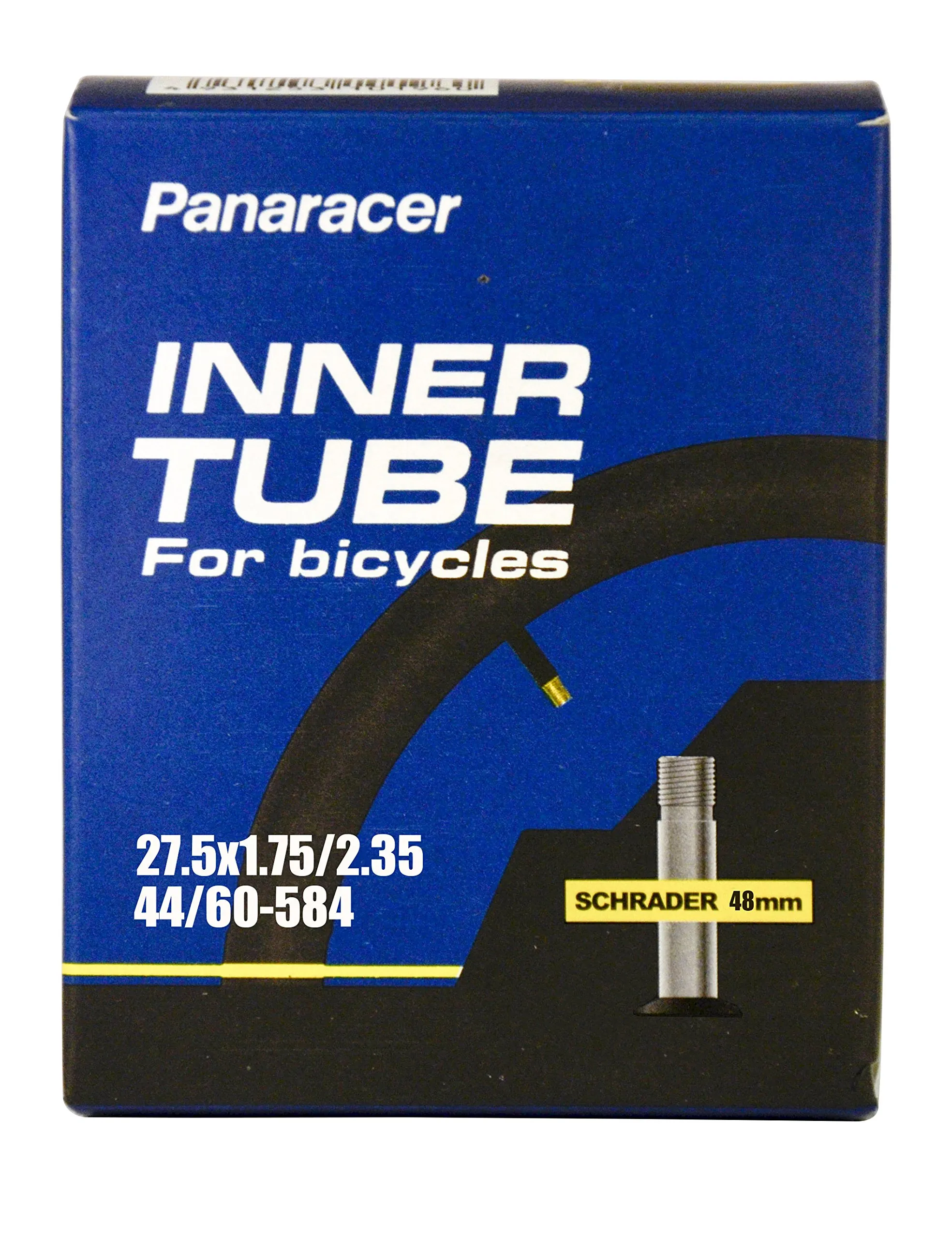 Panaracer 27.5' Bicycle Tube with Schrader Valve - 48mm, Butyl Rubber, Durable, Versatile Sizes