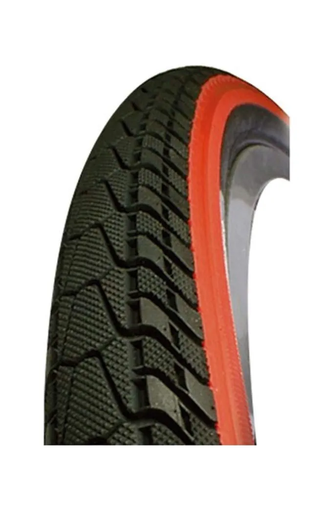 Panaracer 8H205BOP-PA Clincher Tires for Folding Bicycles, 20 x 1.50 Inches, Black/Red Line