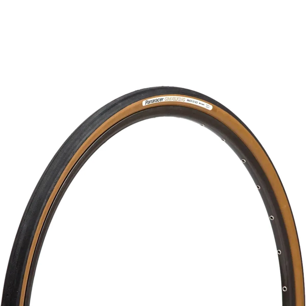 Panaracer Gravel King Slick 700x43 Tubeless Tire - Black/Brown Reflective - Adventurer’s Choice