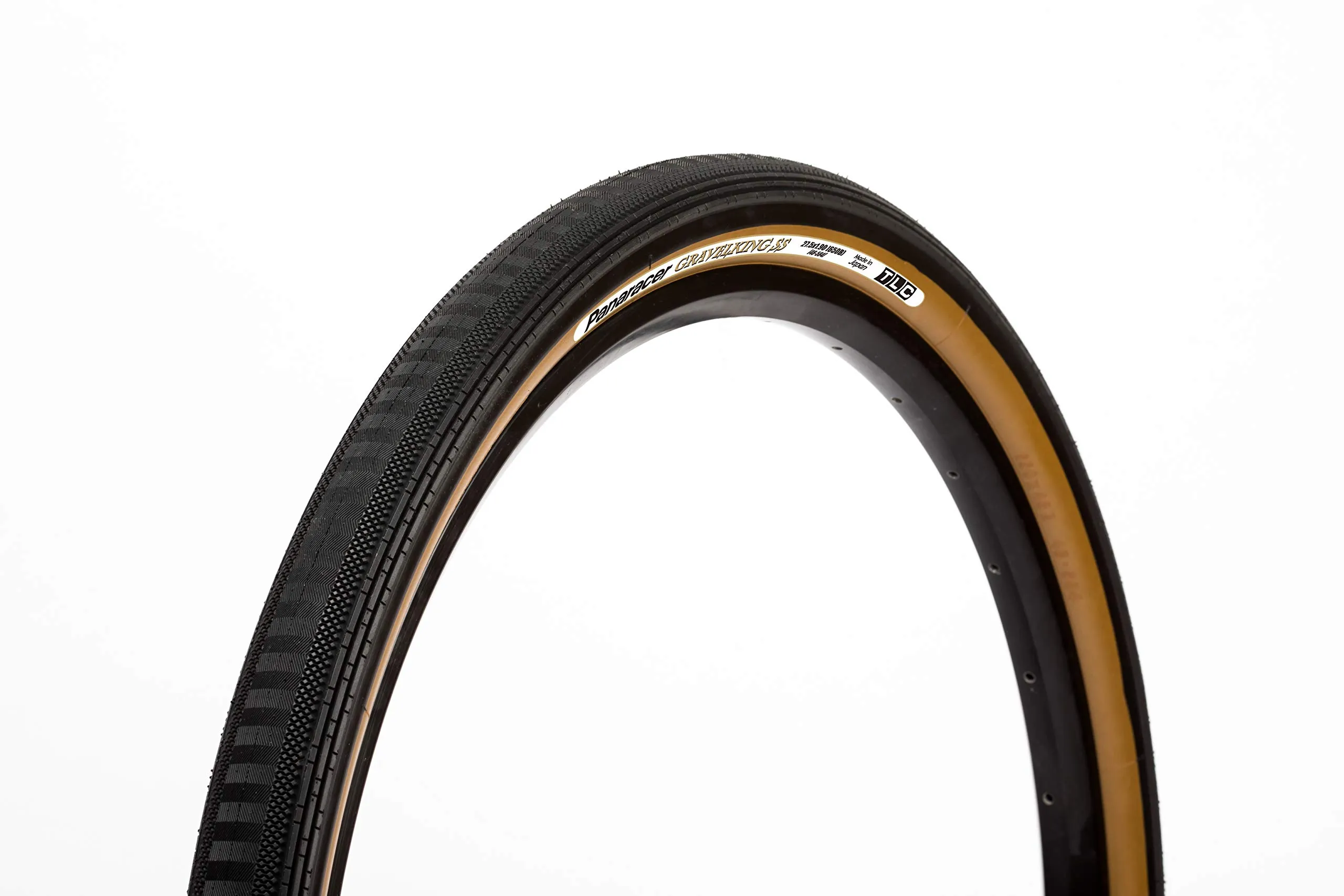 Panaracer Gravel King SS Black/Brown 700C Tire for Gravel, Touring, and Commuting