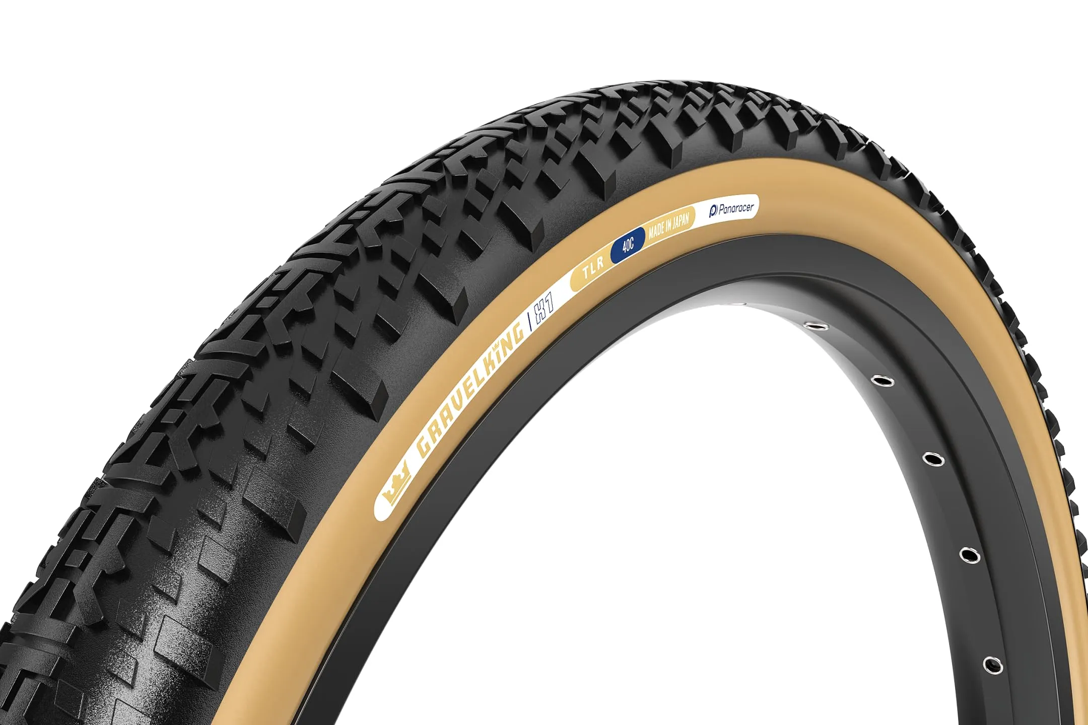 Panaracer Gravel King X1 700 x 40C Tire - Lightweight, Puncture Resistant, Perfect for Gravel Rides