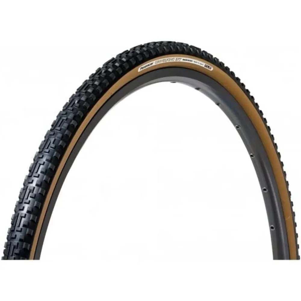 Panaracer GravelKing 700 x 38C Tire for Muddy Conditions - Black Tread with Black/Brown Wall Options