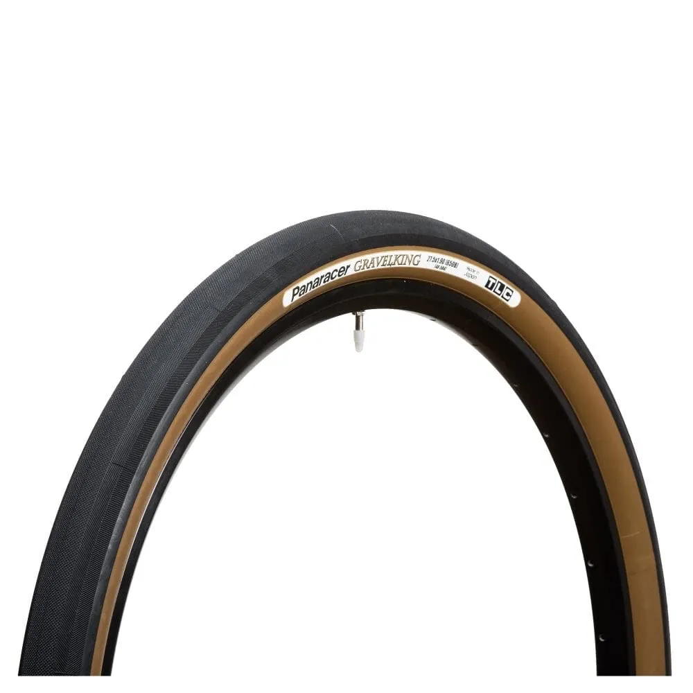 Panaracer GravelKing Folding Tire 27.5 x 1.50, Black with Brown Sidewall - Ideal for Gravel and Dirt