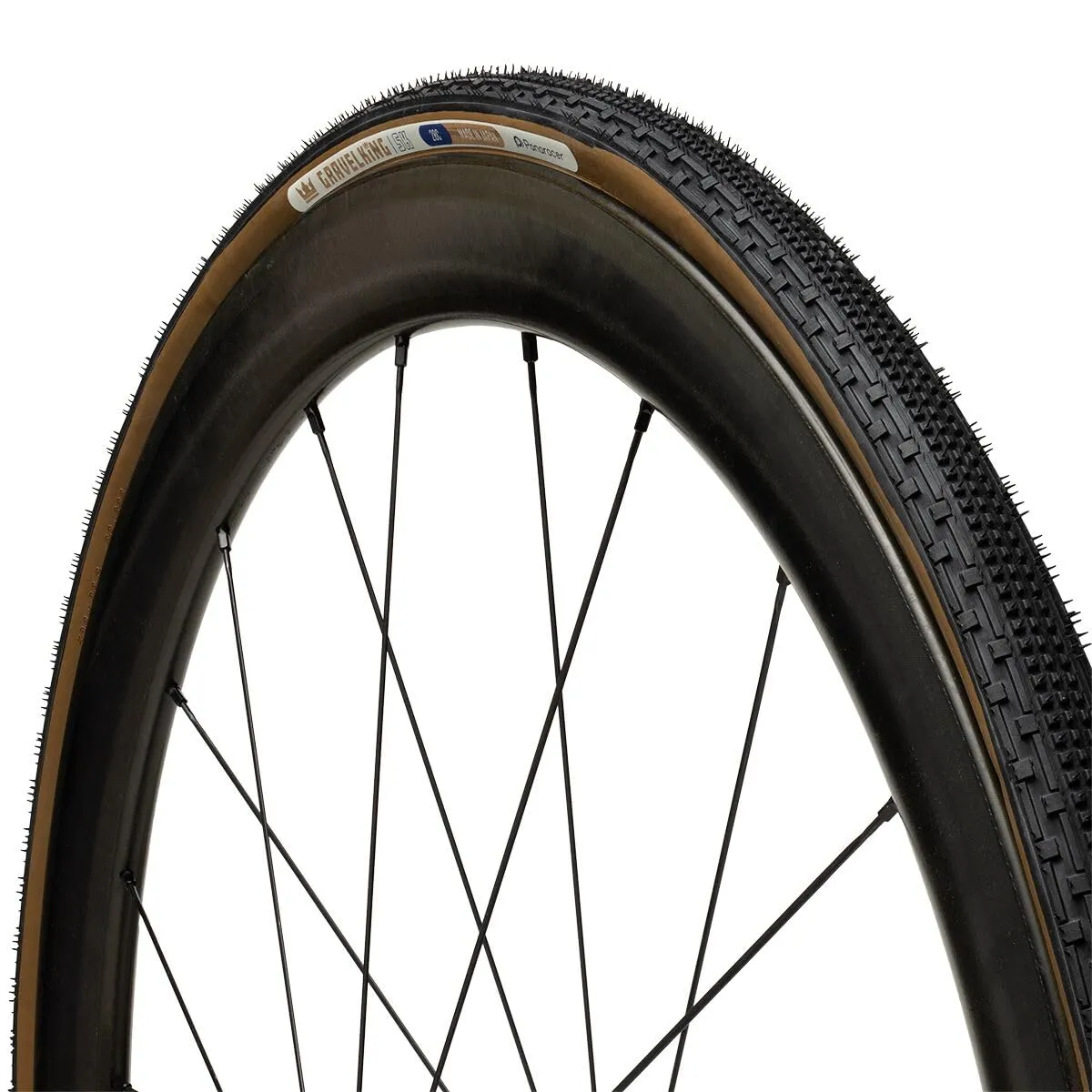 Panaracer Gravelking SK Tire 700X28 Black/Brown - Non-Tubeless, Ideal for Gravel Adventures