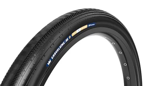 Panaracer GravelKing SS Plus Tire - 700 x 45 Tubeless Folding Black - Ideal for Gravel & Dirt