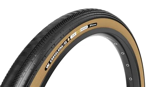 Panaracer GravelKing SS R Tire - 700 x 35 Tubeless Folding Black/Amber for Optimal Performance