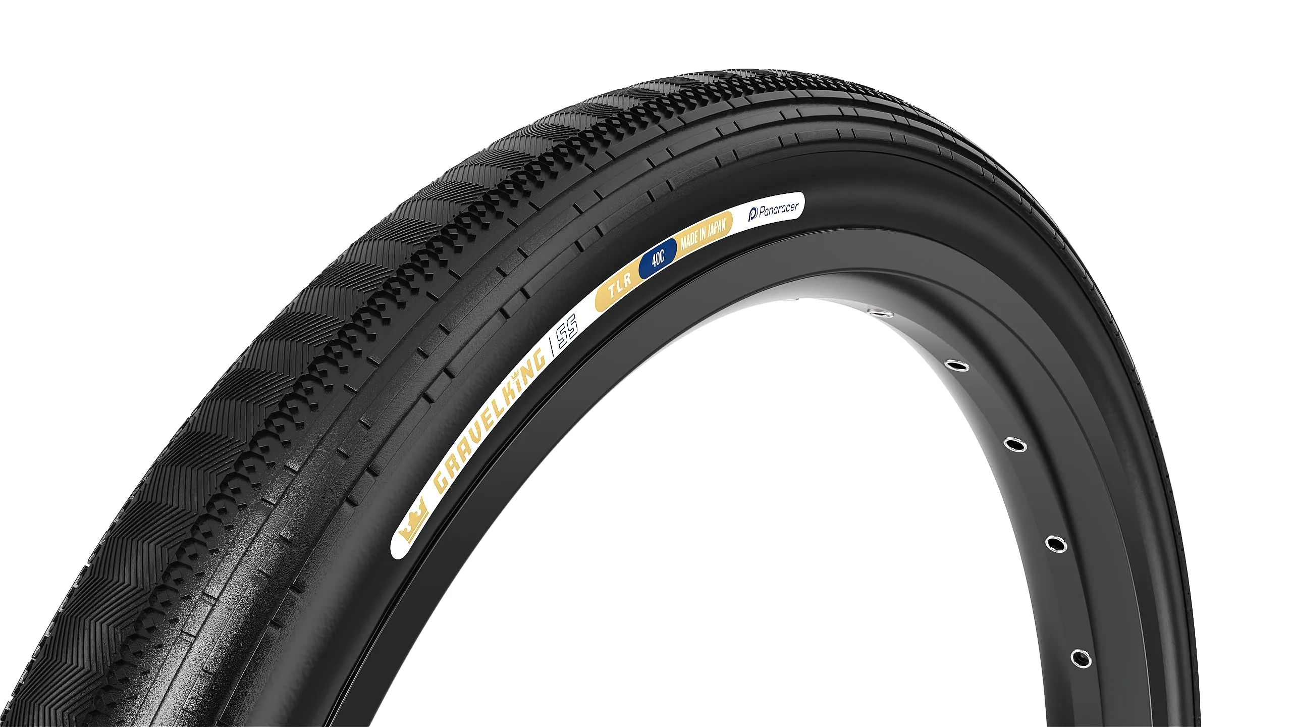 Panaracer Gravelking SS Tubeless Tire 700x40 - Black, Superior Cornering Grip for Gravel Riding