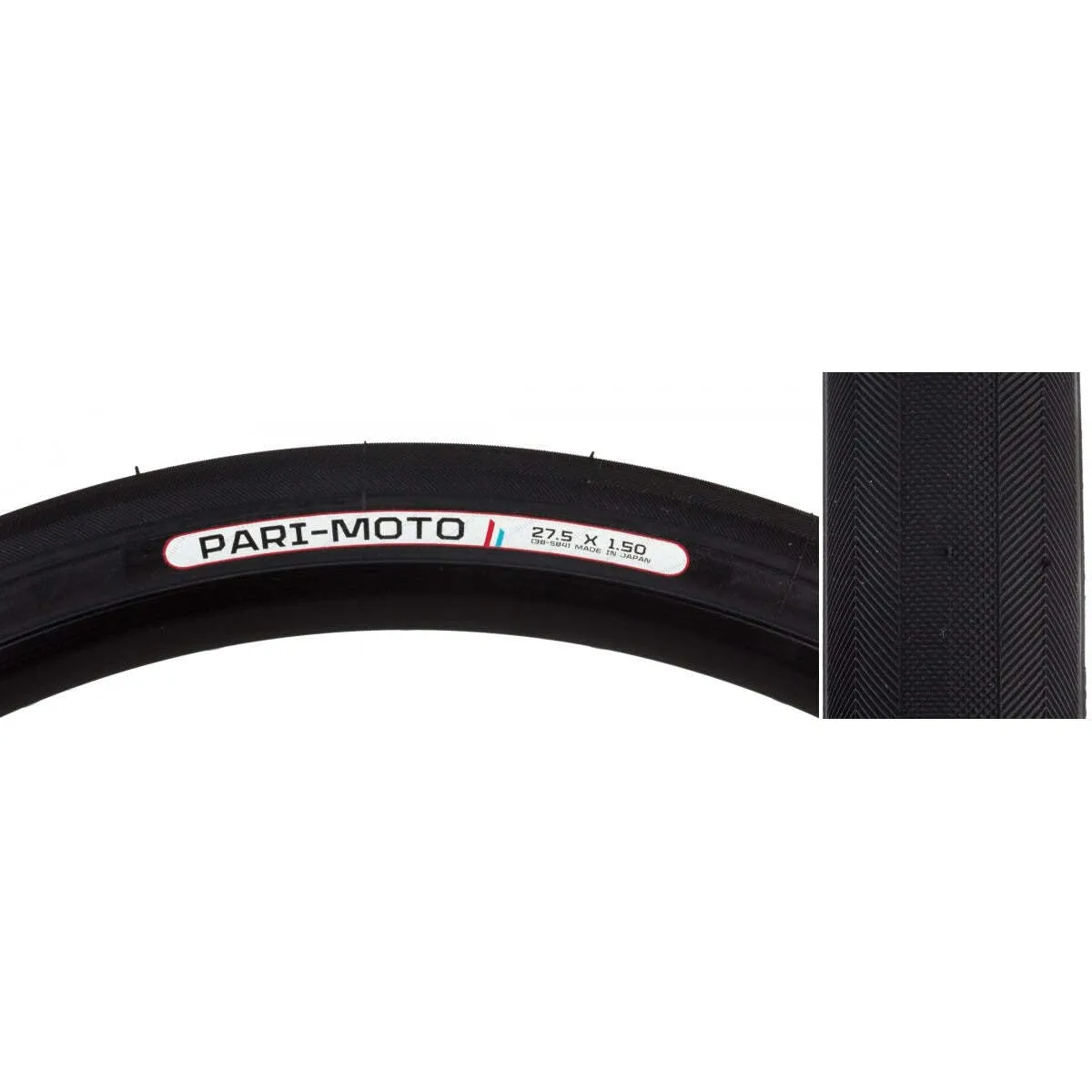 Panaracer Pacenti Pari-Moto 650B Tire 27.5 x 1.5, Black - High-Performance Utility & Racing Tire