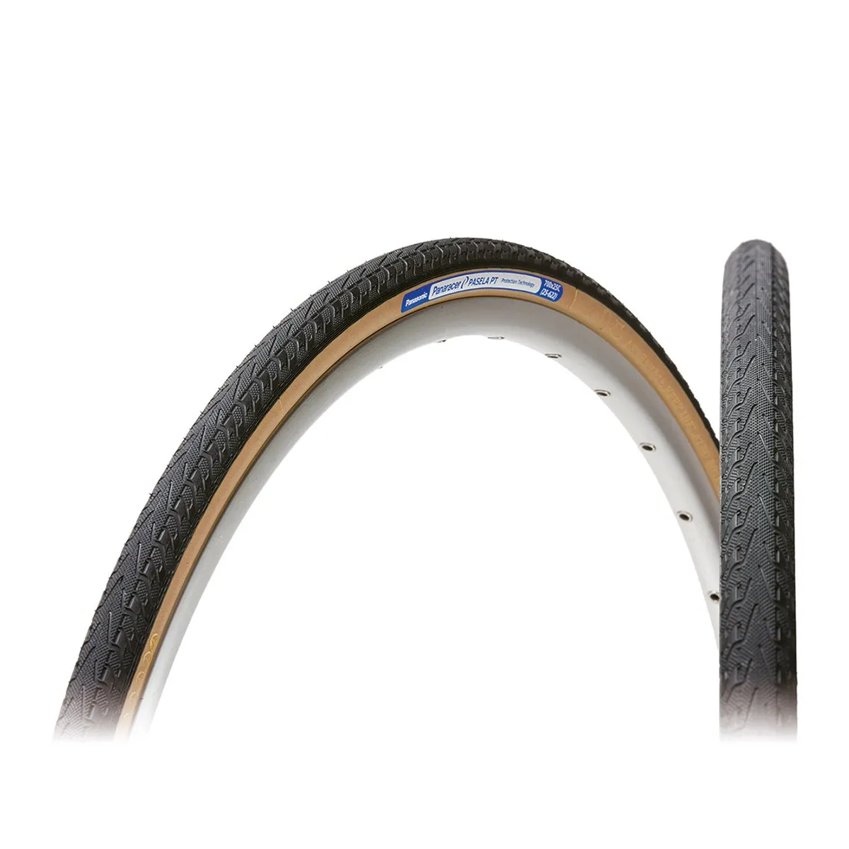 Panaracer Pasela 650C x 28 Wire Tire - 100 PSI, 60 TPI, Black/Yellow/Reflective Hybrid
