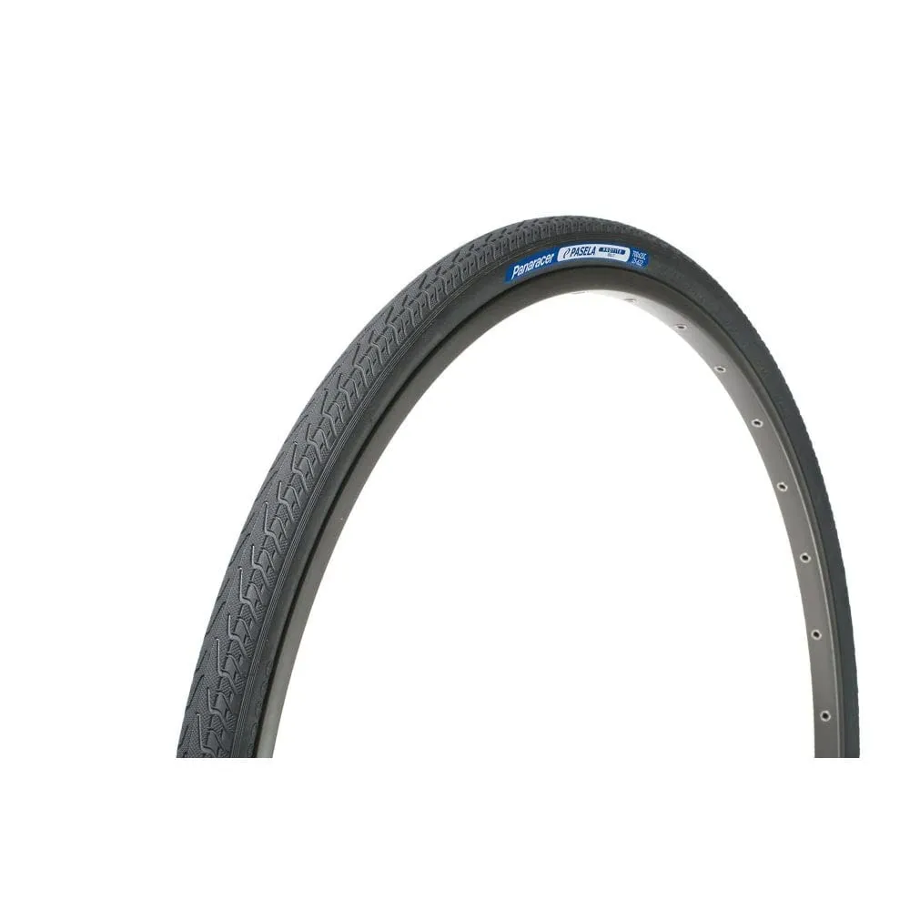Panaracer Pasela Protite Urban Tire, Wire Bead, Black Tread/Black Sidewall, Reusable, Japan