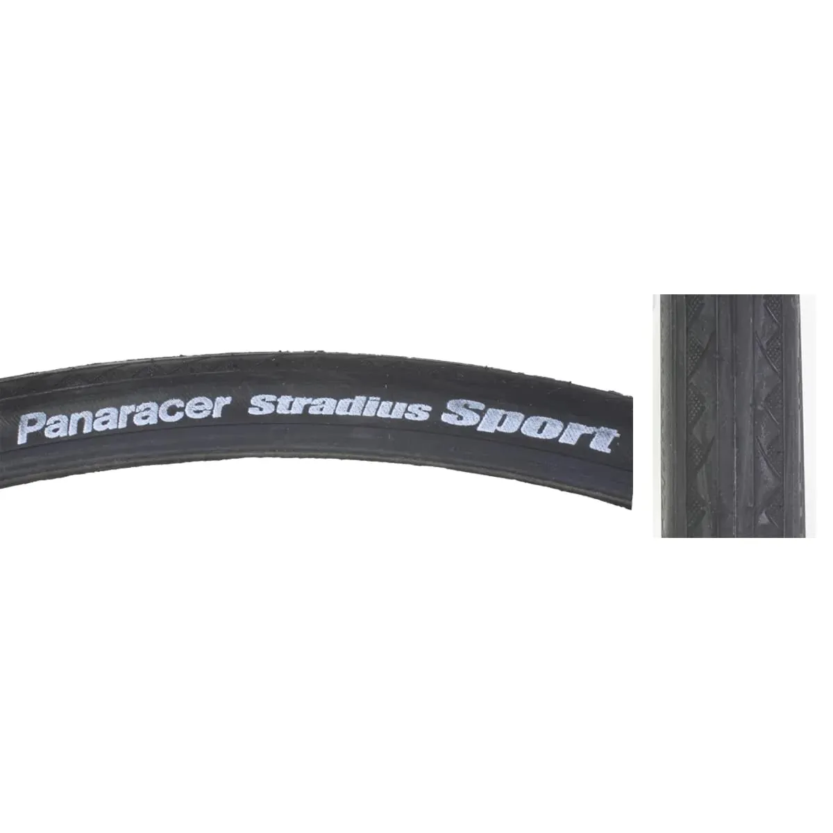 Panaracer Stradius Sport 700x23 Bicycle Tire - Durable & Traction-Enhancing Wire Bead, Black