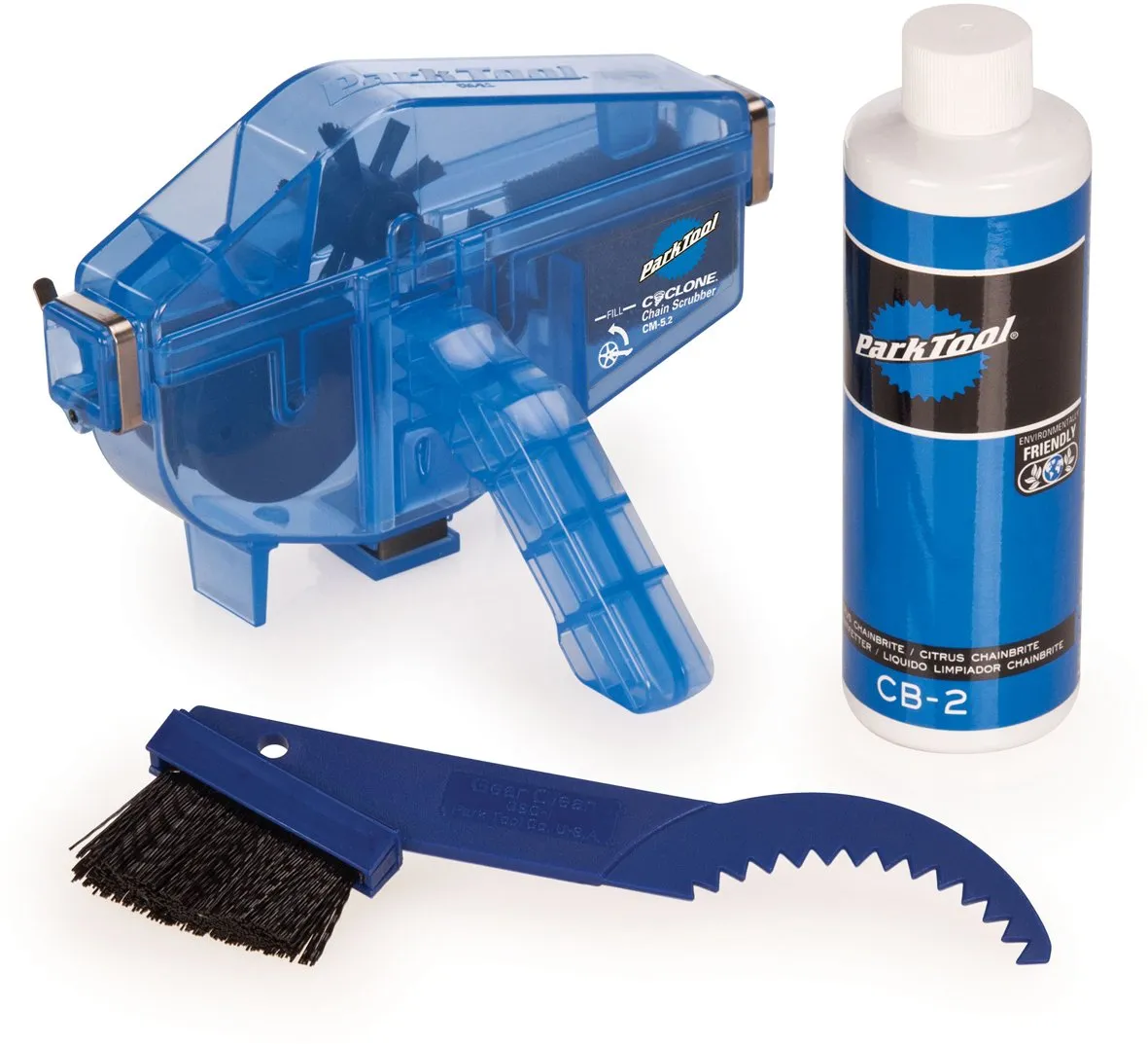 Park Tool CG-2.3 Chain Gang Cleaning System - Blue - Fits All Derailleur Bikes - One Size