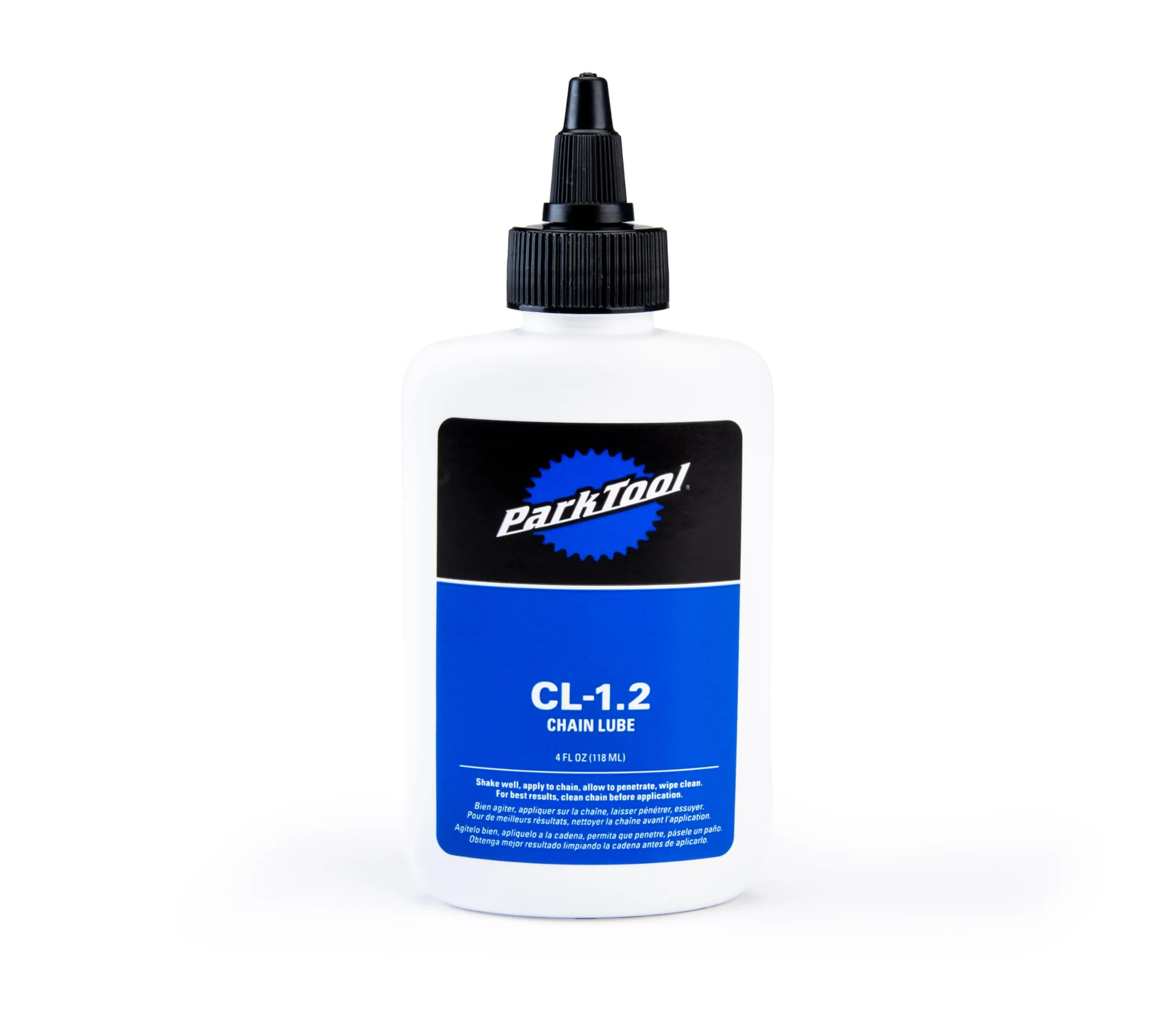Park Tool CL-1.2 Bicycle Chain Lube 4 fl. oz. – Reduces Friction & Protects Chains in All Conditions
