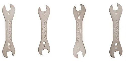 Park Tool DCW-1 2 3 4 Double Ended Cone Wrench Bicycle Tool Kit, 13mm to 18mm Sizes