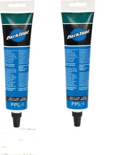 Park Tool PolyLube 1000 Grease - PPL-1 (2 Pack of 4 OZ) All-Purpose Bicycle Lubricant