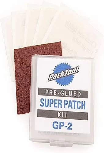 Park Tool Super Patch Kit - Self-Adhesive Patches with 3M Glue - Compact & Waterproof Storage