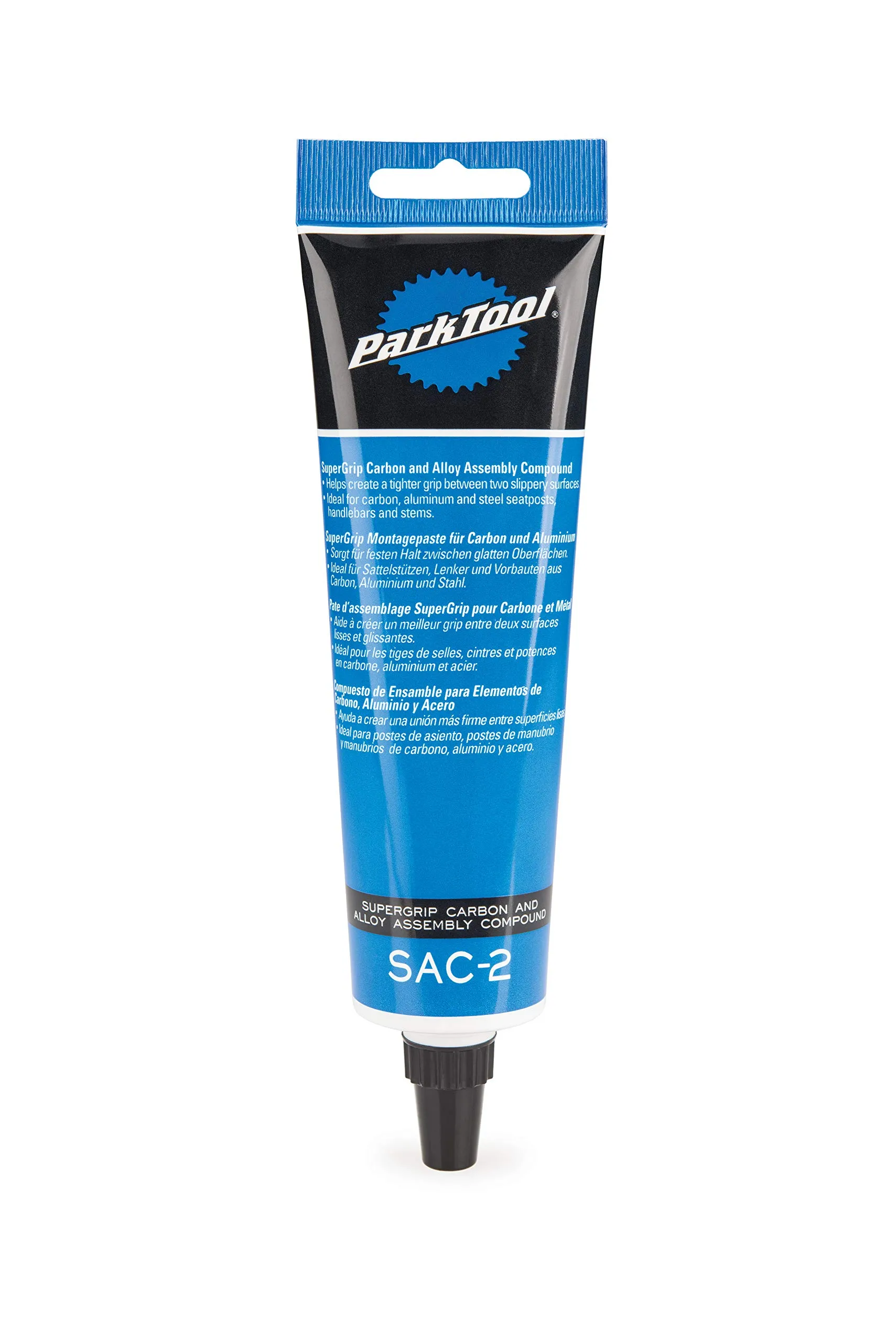 Park Tool Supergrip Carbon and Alloy Assembly Compound - 4 oz Tube for Secure Connections