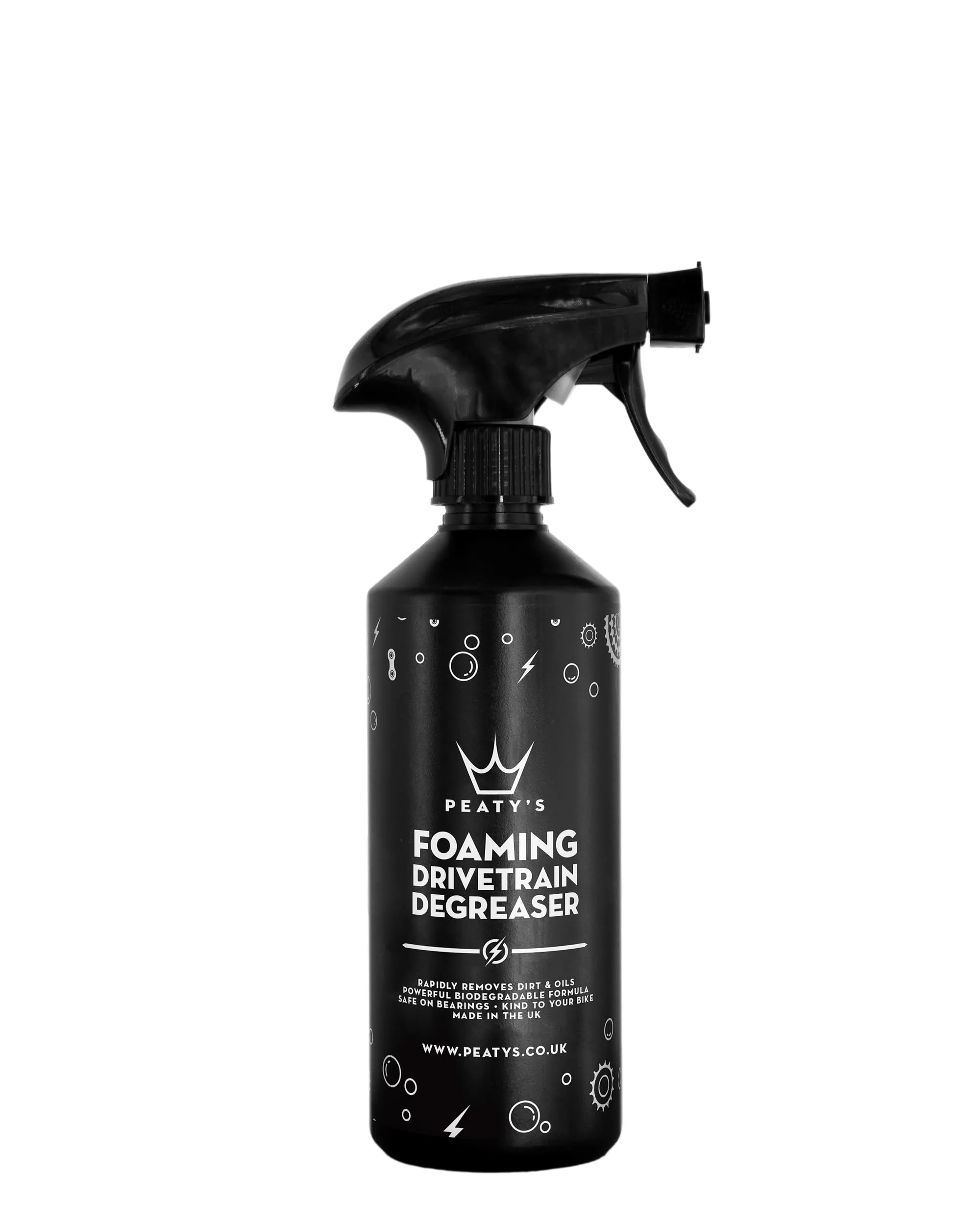 Peaty's 500ml Foaming Drivetrain Degreaser - Biodegradable Cleaner for Bicycles, Eco-Friendly