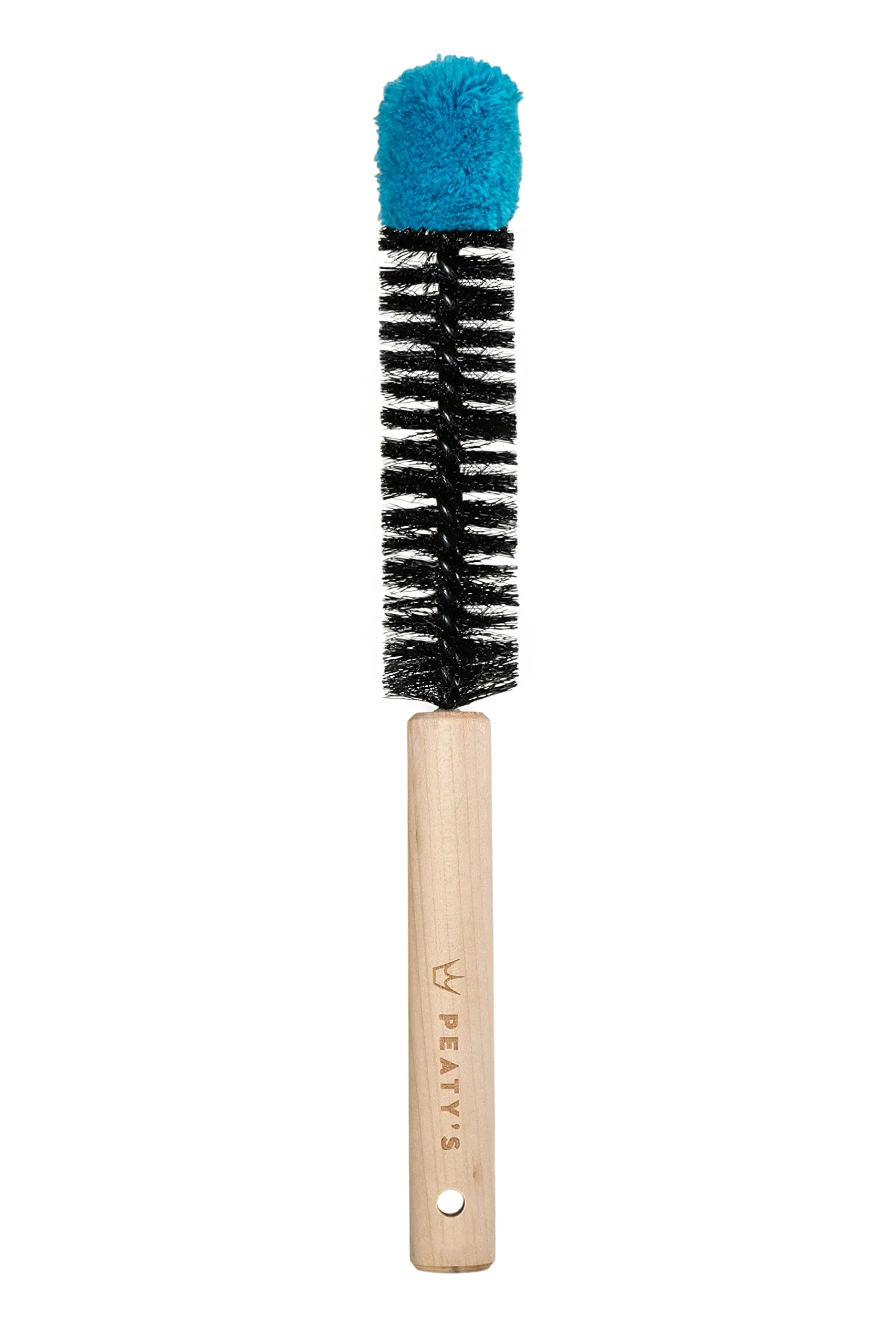 Peaty's Bicycle Cleaning Detailer Brush - Durable Beech Wood with Soft Cotton Tip for Hard-to-Reach Areas