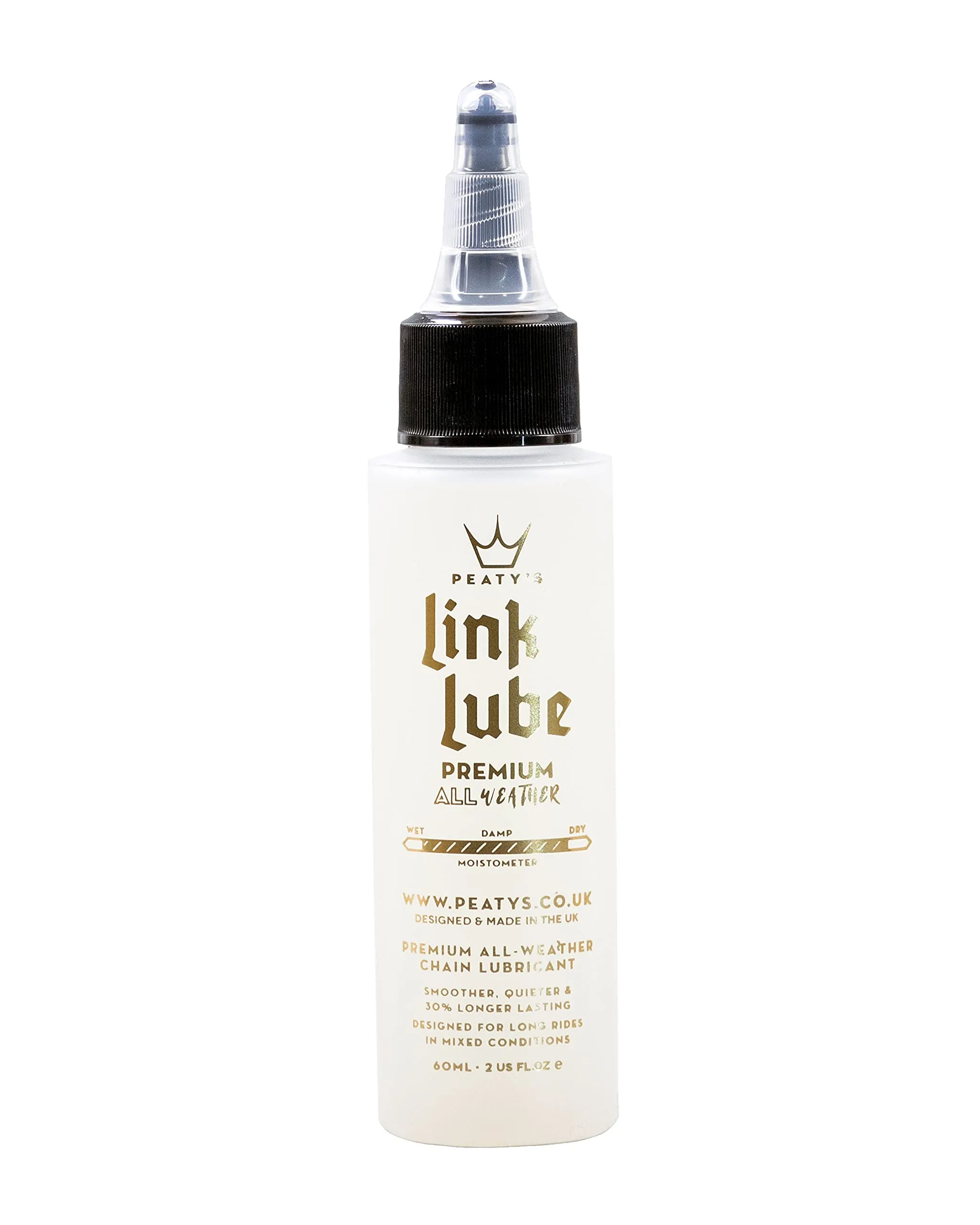 Peaty's LinkLube Premium All-Weather Bicycle Chain Lubricant 60mL - Cleaner, Smoother, Quieter