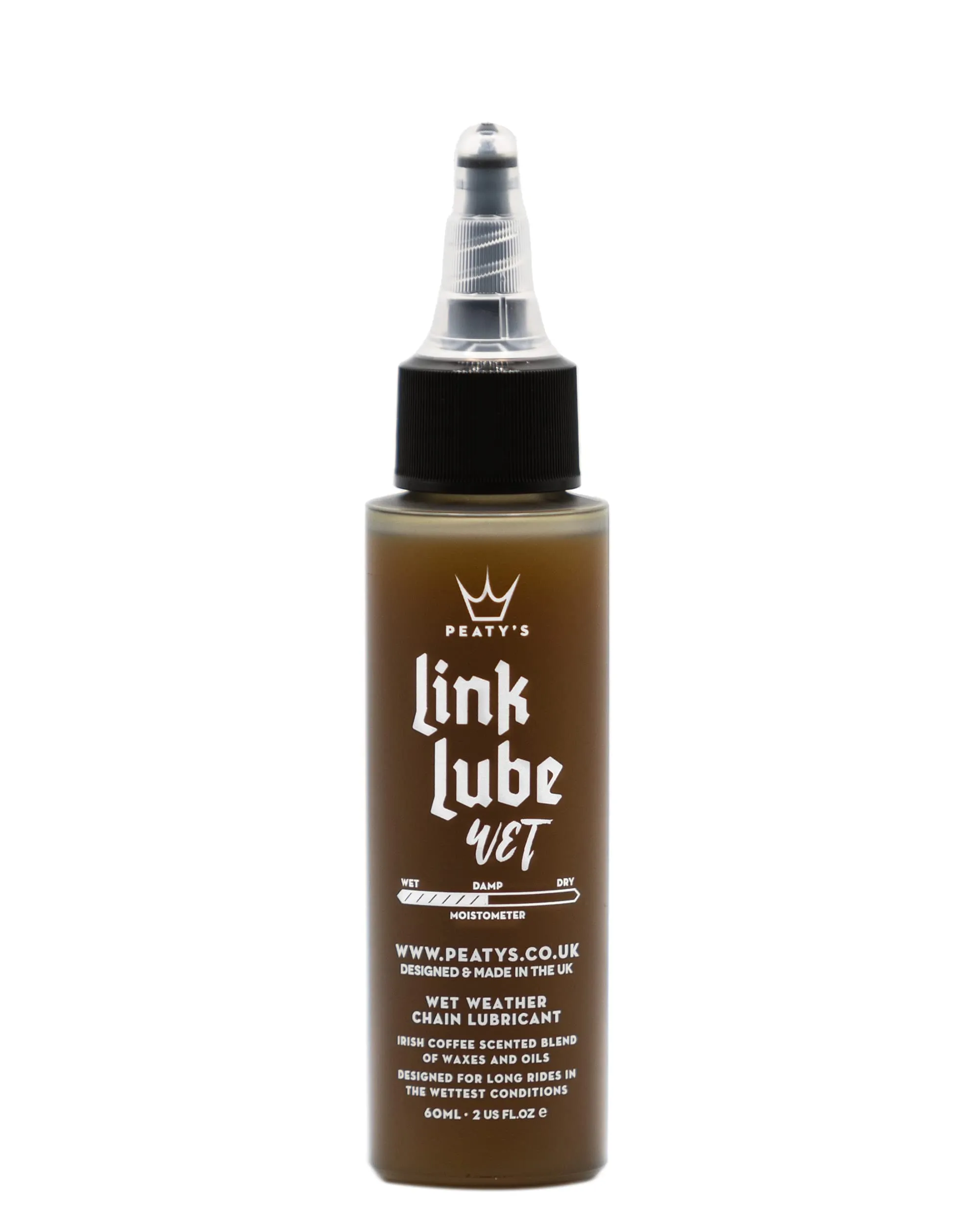 Peaty's LinkLube Wet Weather Bicycle Chain Lubricant, 60mL - Super Smooth, Biodegradable Formula