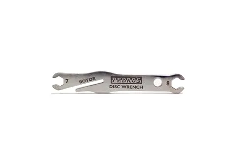 Pedro's 7mm & 8mm Disc Wrench - Alloy Steel Precision Tool with Rotor Truing Slot for Disc Brakes