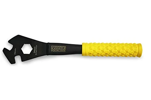 Pedro's Equalizer PRO Pedal Wrench II - 15mm, Black/Yellow - Shop Quality Tool for Professionals