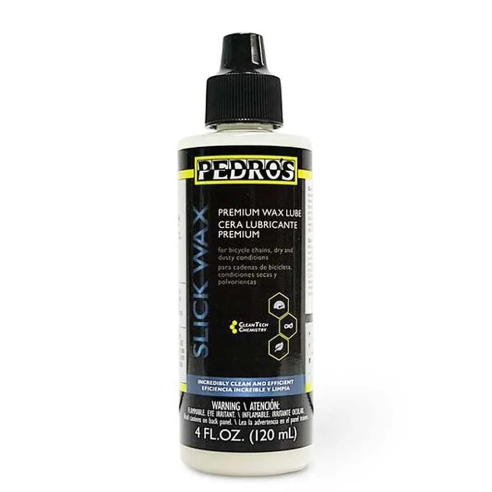 Pedro's Slick Wax Chain Lube 4oz - Plant-Based Wax Lubricant for Bicycles, Clean & Efficient