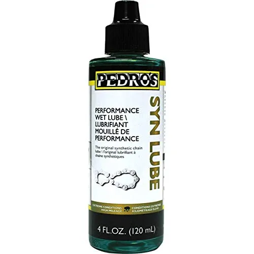 Pedro's Synlube Chain Lube 4Oz - Ideal for Wet, Muddy Conditions, Lifetime Warranty