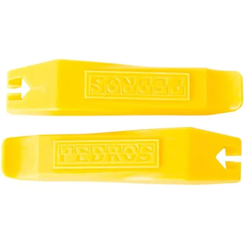 Pedro's Tire Lever 2-Pack - Durable Yellow Levers for Bike Maintenance, One Size, Lifetime Warranty
