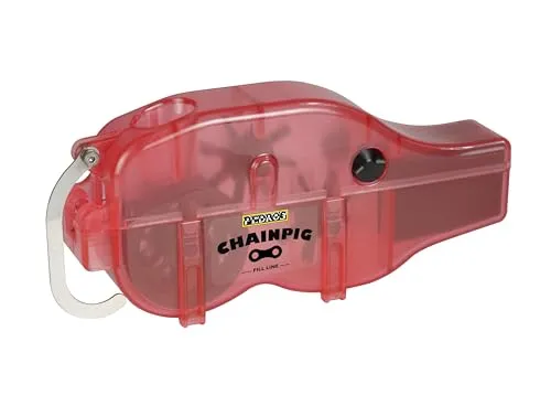 Pedro's Unisex Pig II Chain Cleaning Machine, Red - Durable, Impact-Resistant, 1 Count, PED218