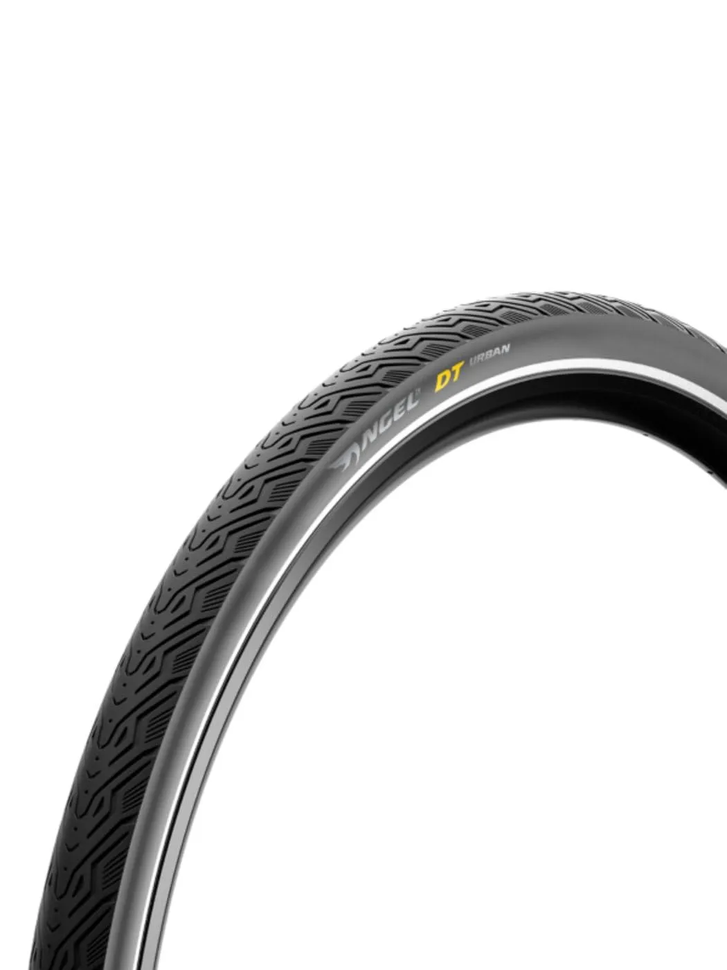 Pirelli Angel DT Urban Tire 700x28 - Clincher, Black, Reflective for Smooth Urban Commuting