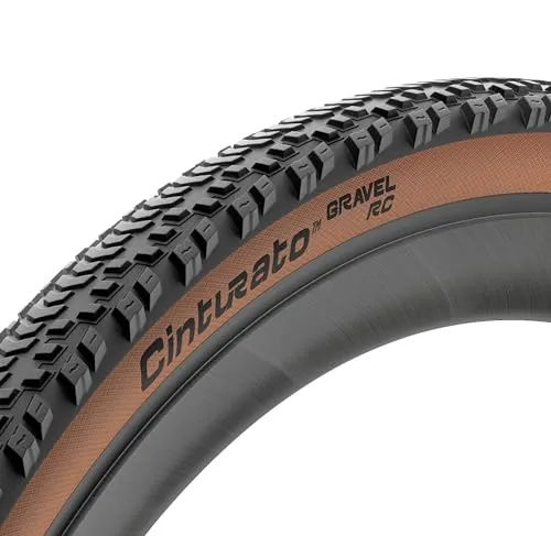 Pirelli Cinturato Gravel RC Bike Tire, 700x35, Tubeless Ready, Classic Tan Sidewall