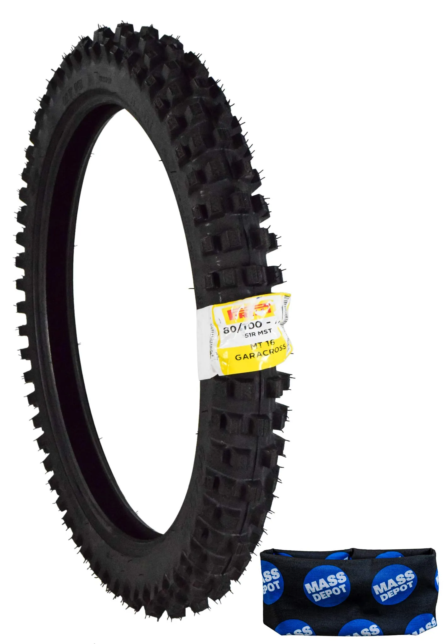 Pirelli MT 16 Garacross 80/100-21 51R Front Motorcycle Tire - Durable, High Grip, DOT Approved