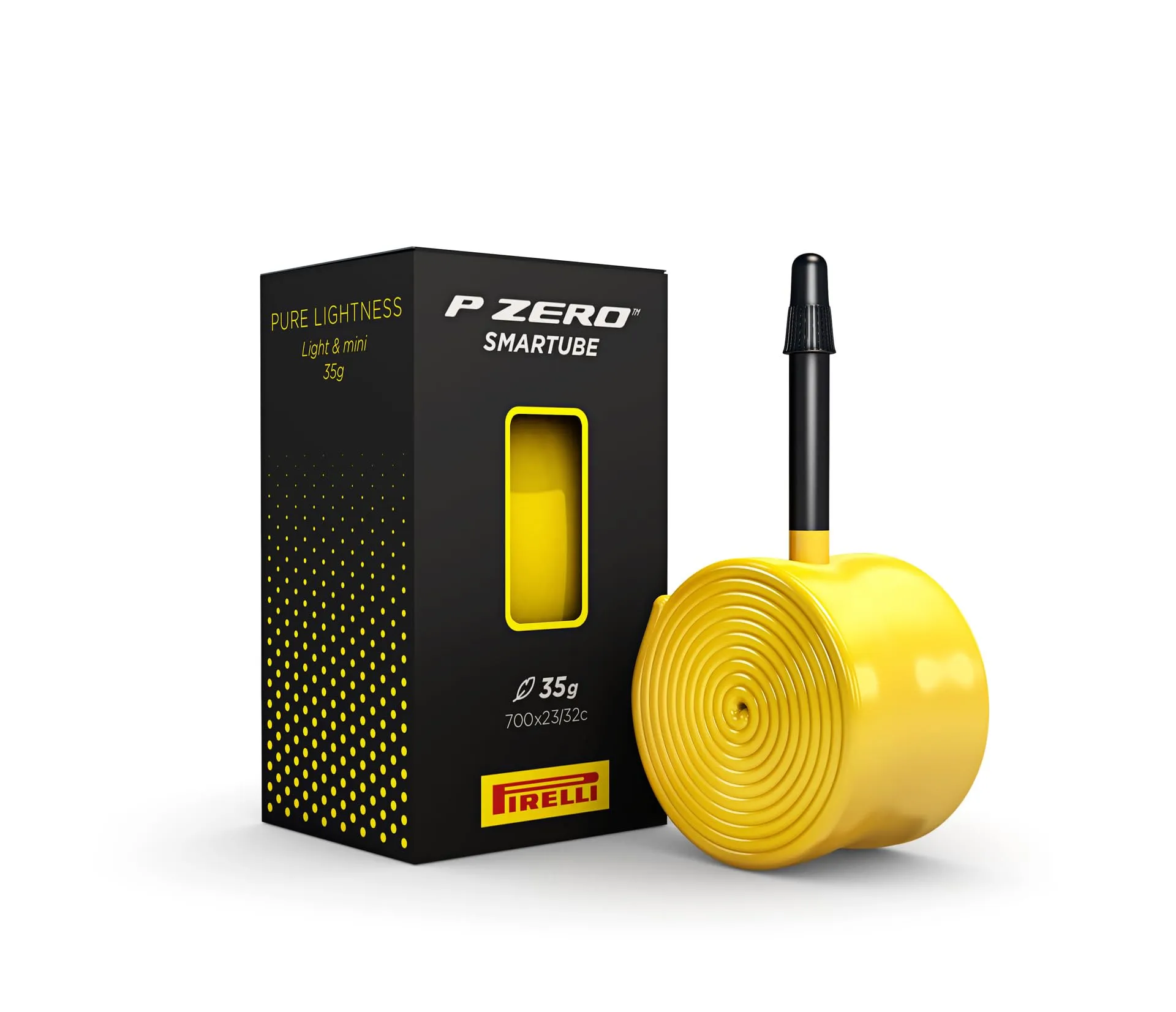 Pirelli P-Zero Smartube Bicycle 700x23-32, 80mm Presta Valve, Lightweight TPU Inner Tube