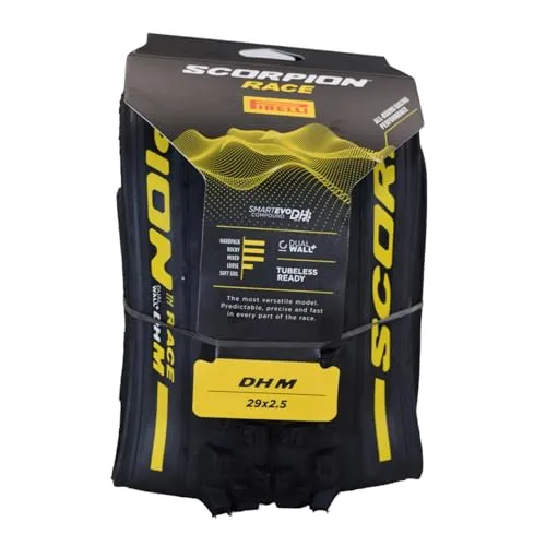 Pirelli Scorpion Race DH M 29' x 2.5 Mountain Bicycle Tire, Tubeless Ready, DualWALL, 60TPI