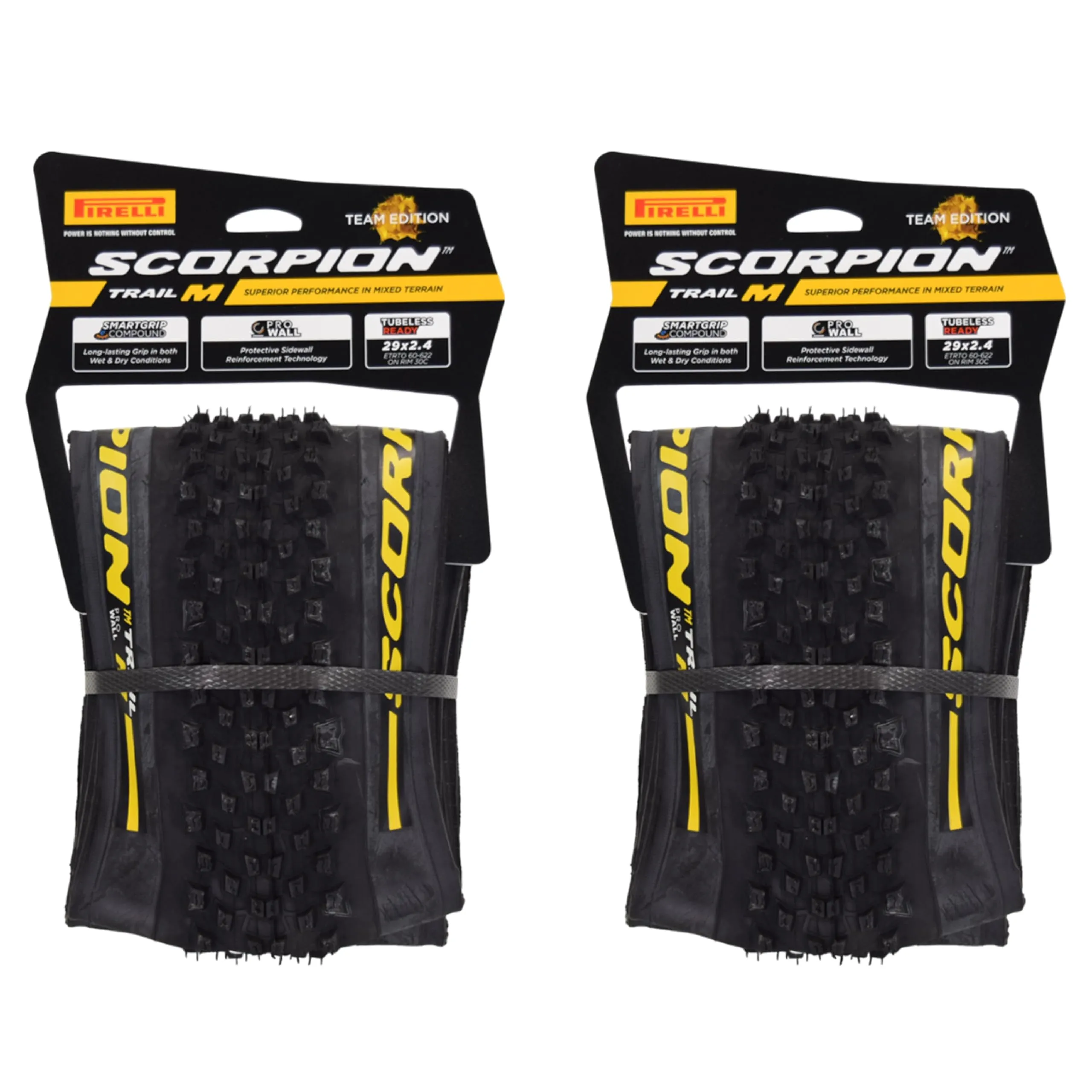 Pirelli Scorpion Trail M Bicycle Tire 29x2.4 - Versatile, Durable, SmartGRIP Compound for Trail Riding