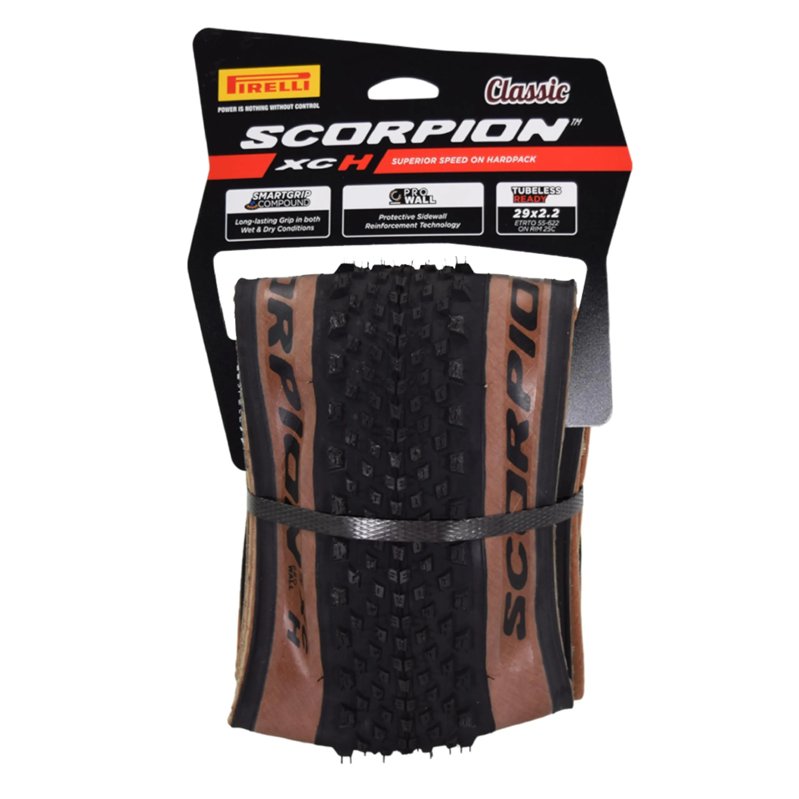 Pirelli SCORPION XC H Tan-wall Bicycle Tire 29” x 2.2 – Speed & Grip for XC Racing & Enduro