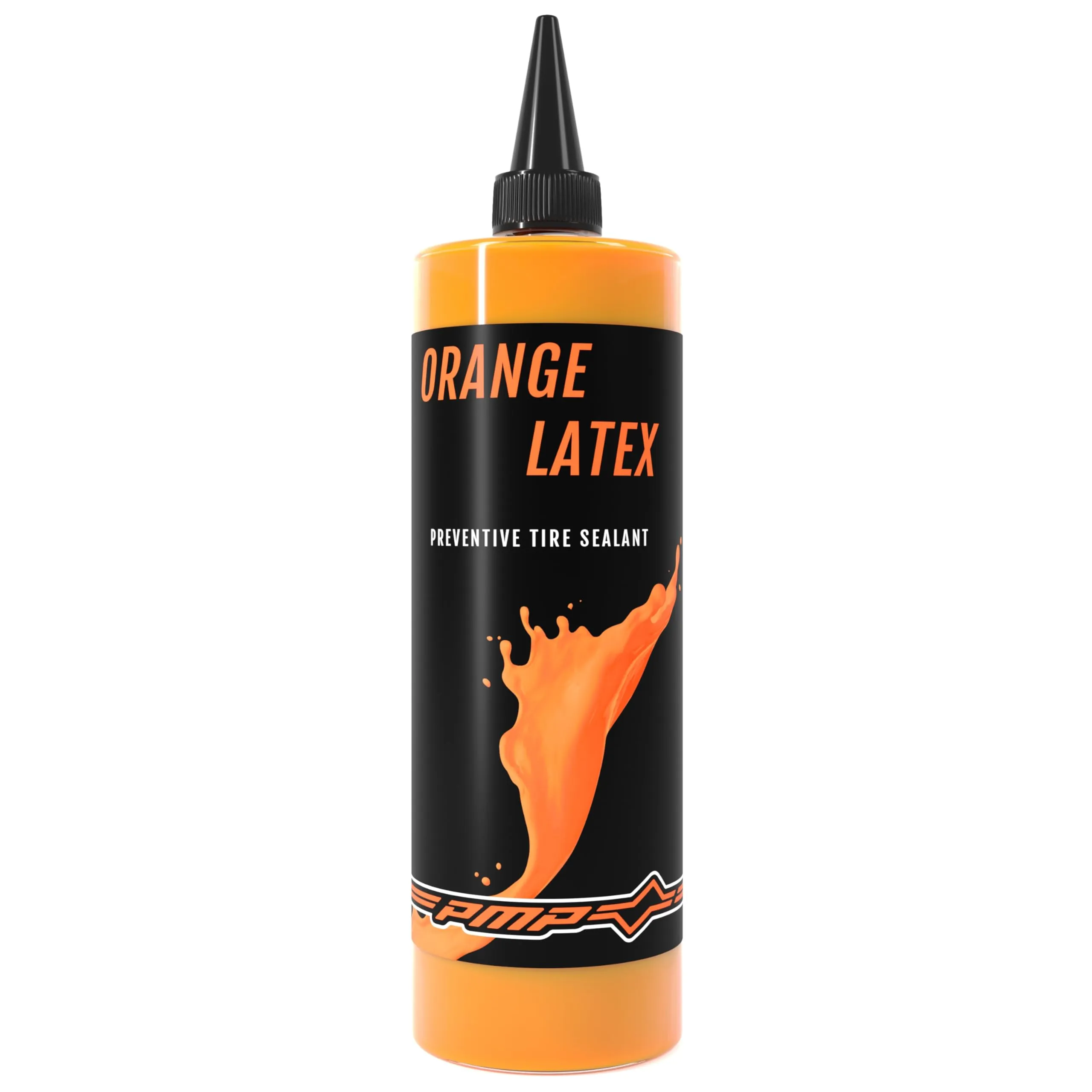 PMP Orange Latex Tubeless Tire Sealant - Natural Latex, Non-Corrosive, Low Ammonia, 6-Month Protection