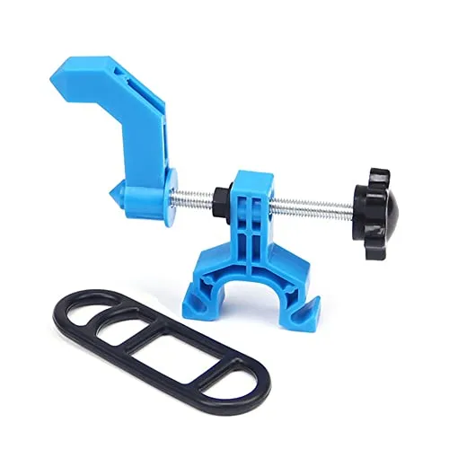 Portable Bicycle Wheel Truing Stand - Compact & Lightweight Bike Rim Adjustment Tool in Blue